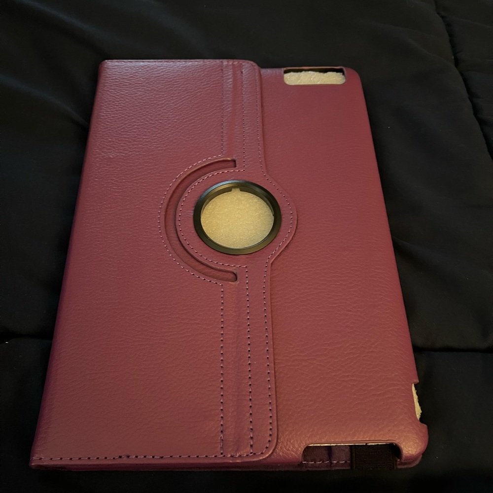 Purple iPad, or Amazon tablet case.